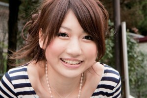 Celebrity Japanese blogger Momo with her usual make-up