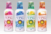 An example of scented fabric softeners in Japan.