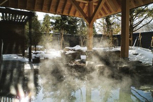 An example of a natural onsen in Hokkaido.