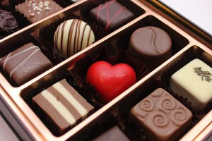 do girls put blood into hand-made valentine's chocolates?